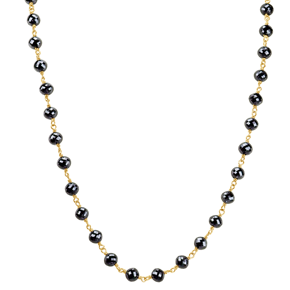 Náhrdelník s černými diamanty Dark Melody
