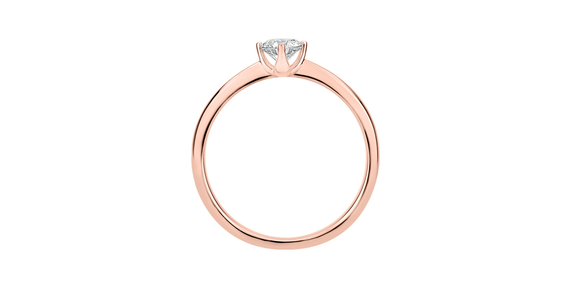 Prsten s diamantem Made with Love