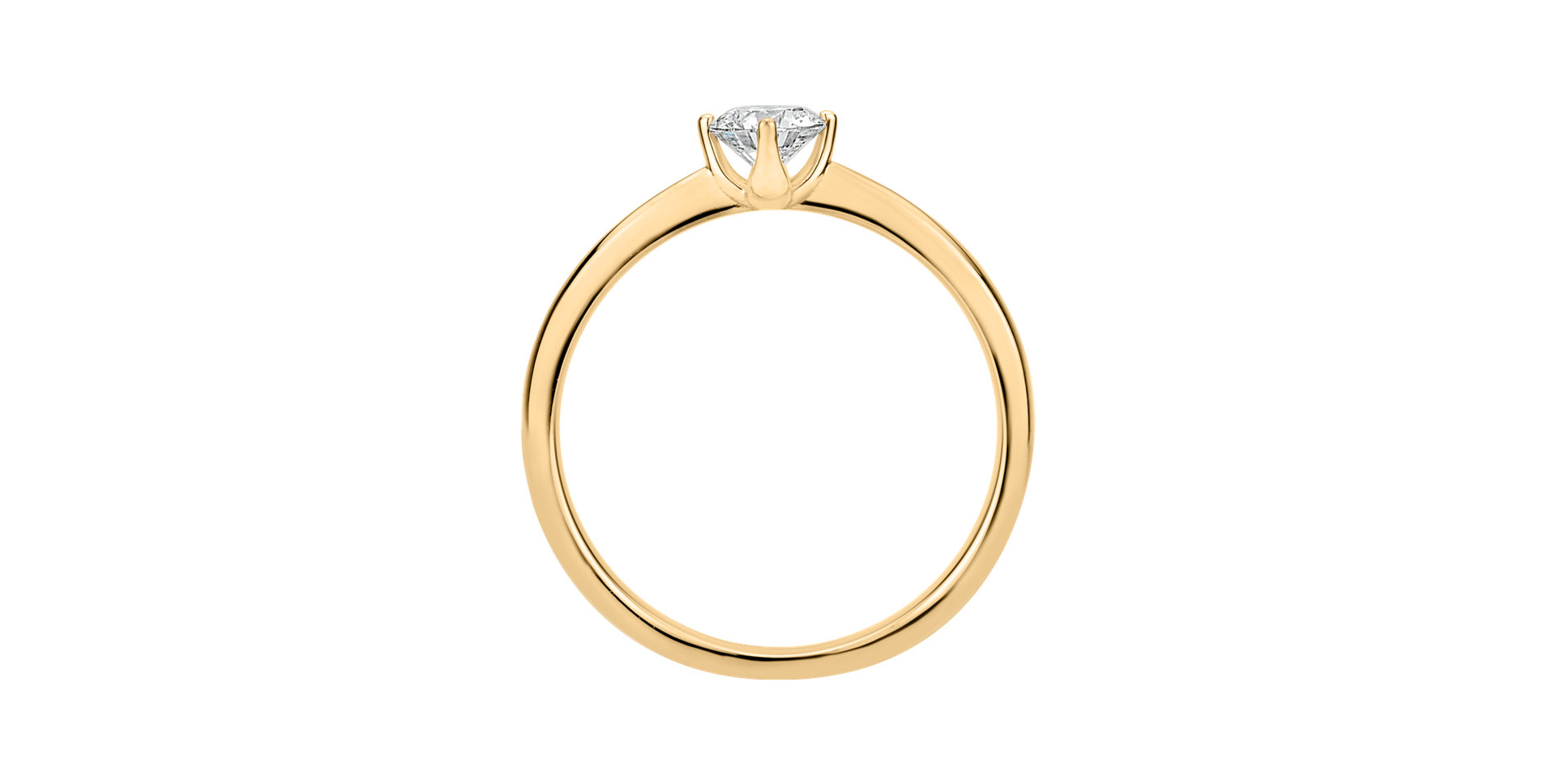 Prsten s diamantem Made with Love