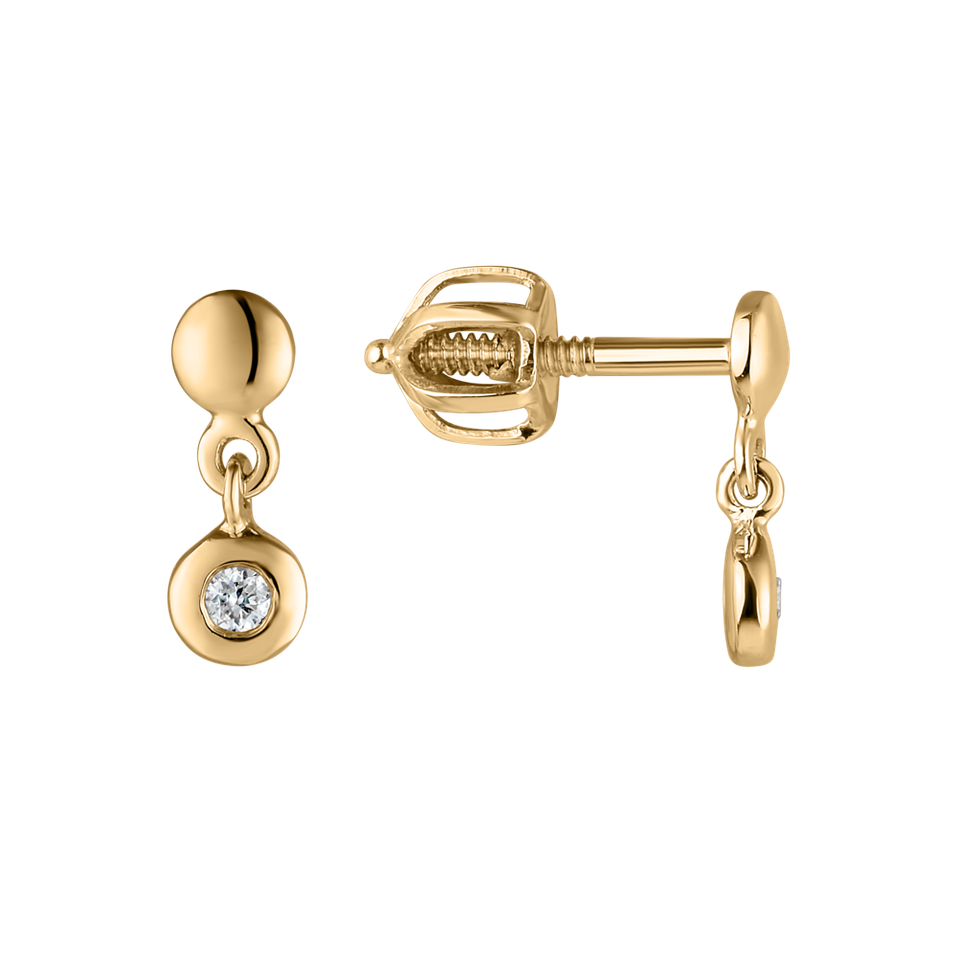 Náušnice s diamantem Amazing Heaven