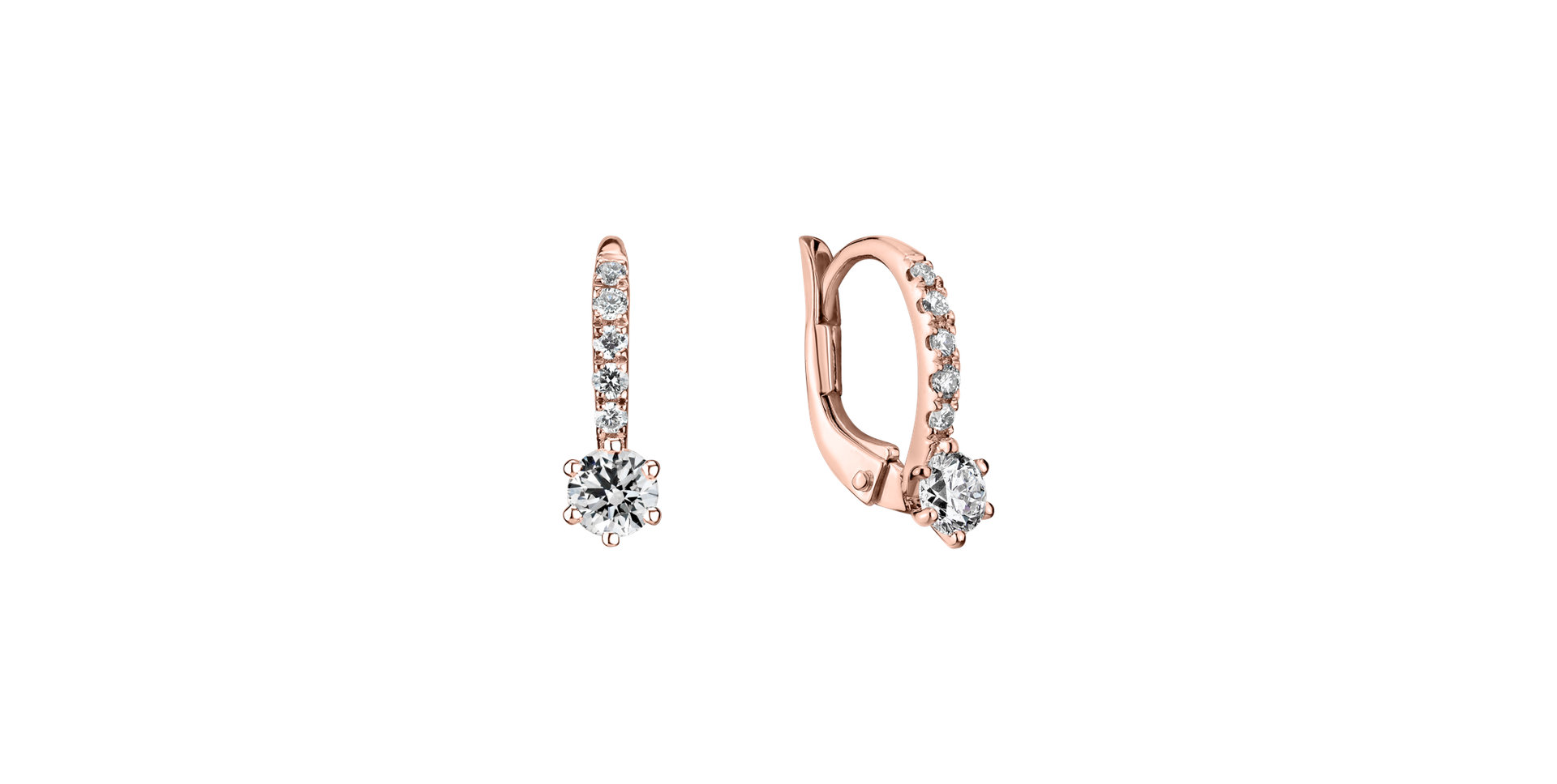 Náušnice s diamanty Essential Glow