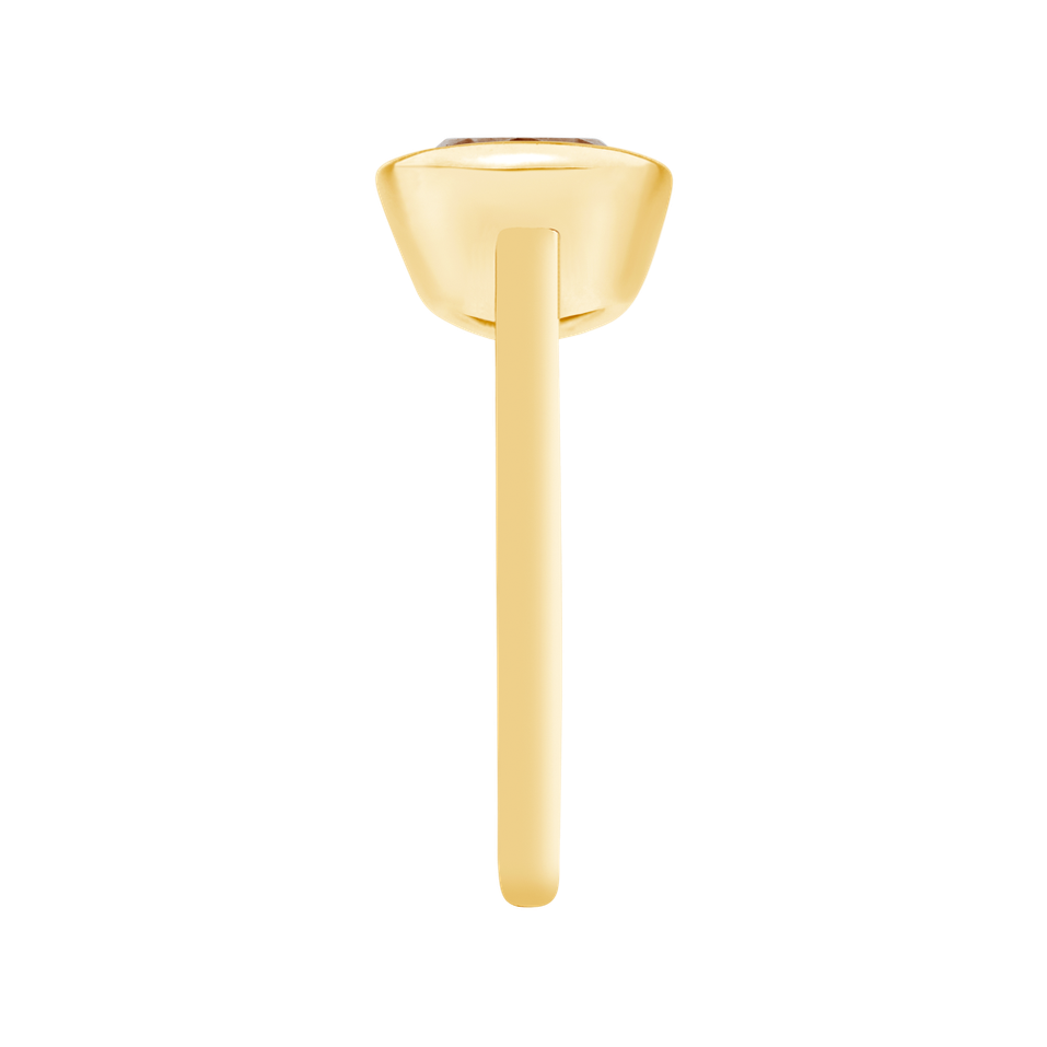 Prsten s citrínem madeira Bonbon