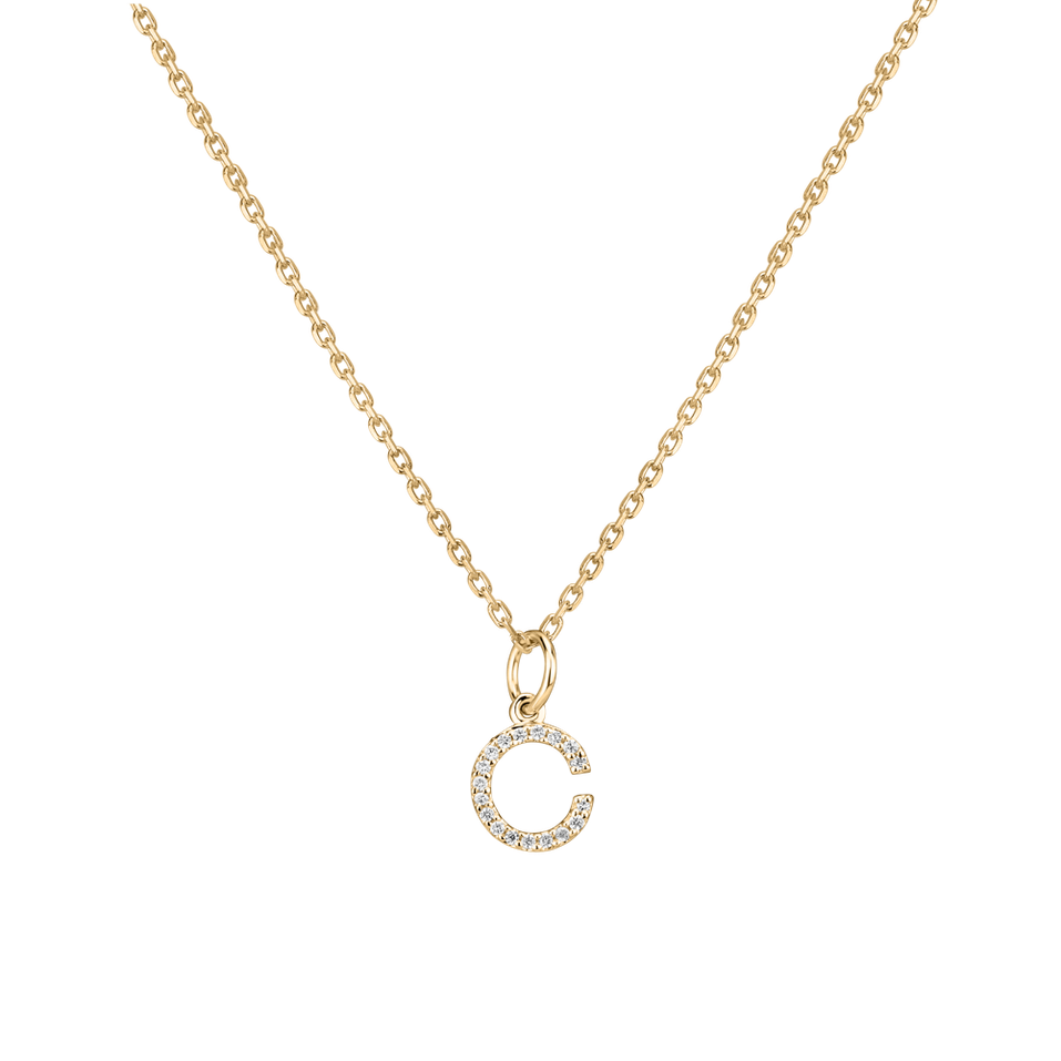 Přívěsek s diamanty Line Glitter  C