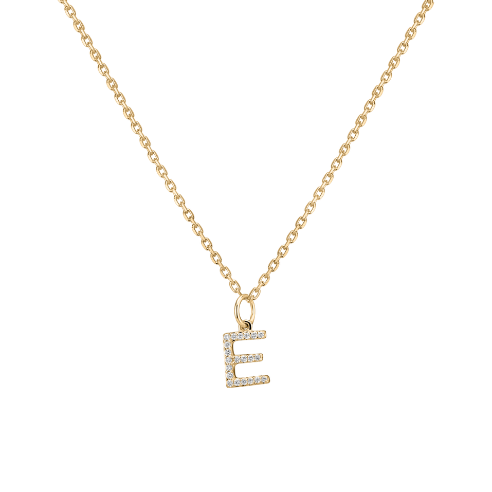 Přívěsek s diamanty Line Glitter  E