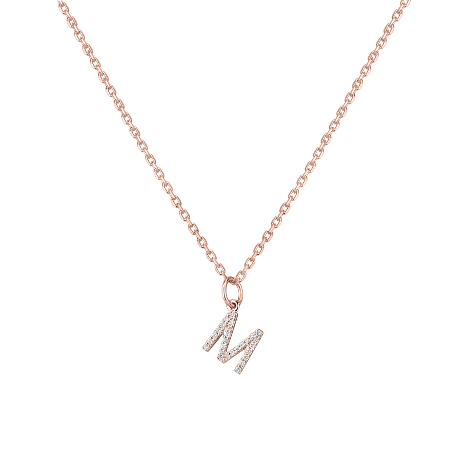 Přívěsek s diamanty Line Glitter  M