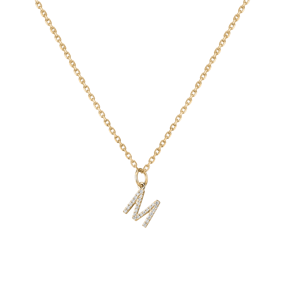 Přívěsek s diamanty Line Glitter  M