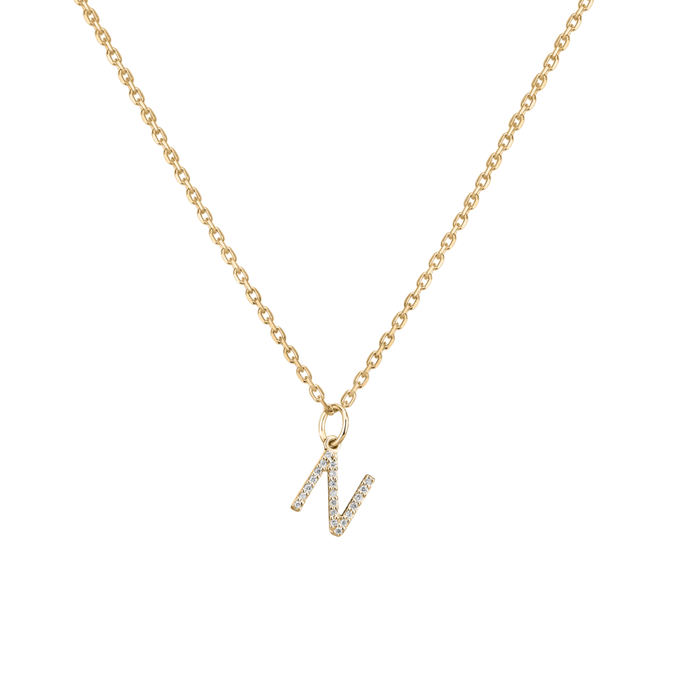 Přívěsek s diamanty Line Glitter  N