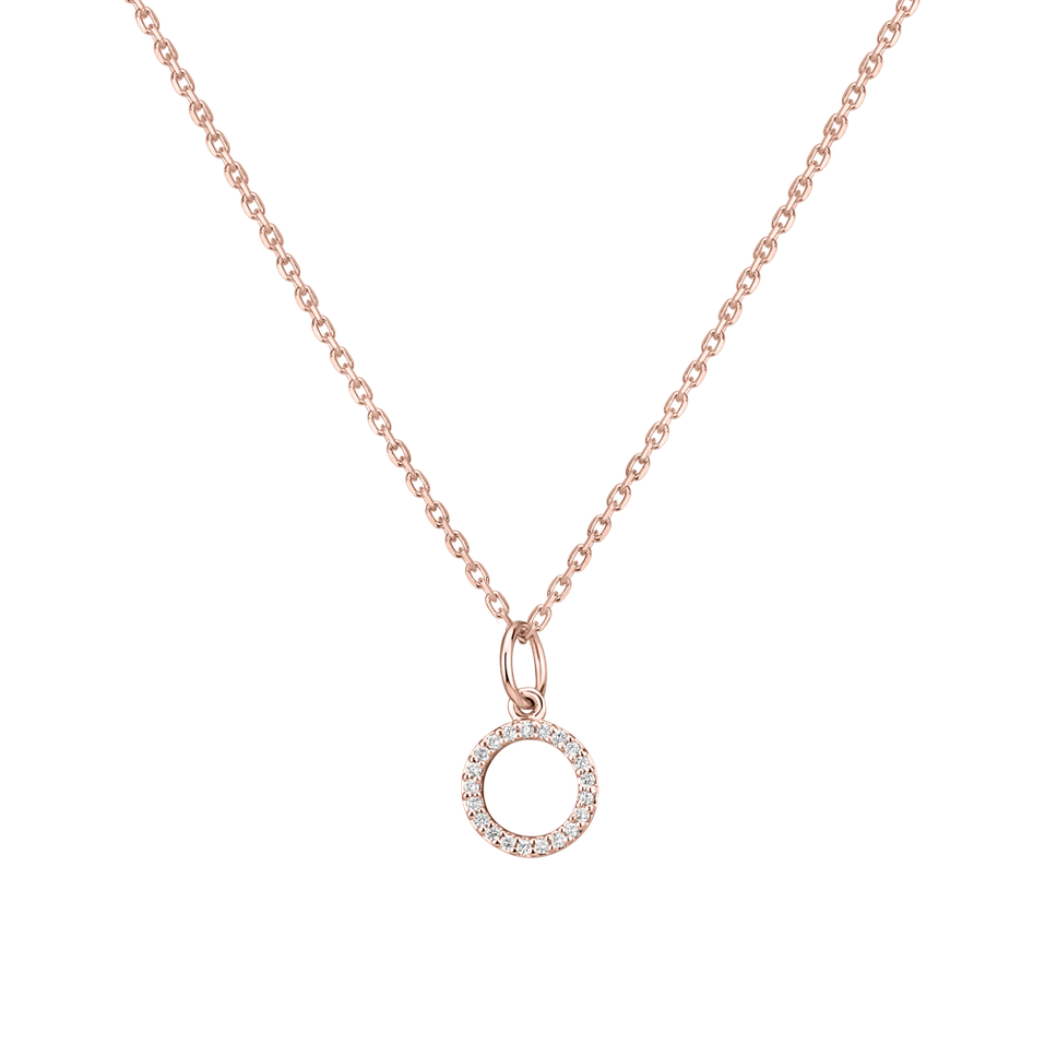 Přívěsek s diamanty Line Glitter  O