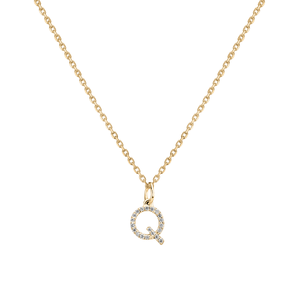 Přívěsek s diamanty Line Glitter  Q