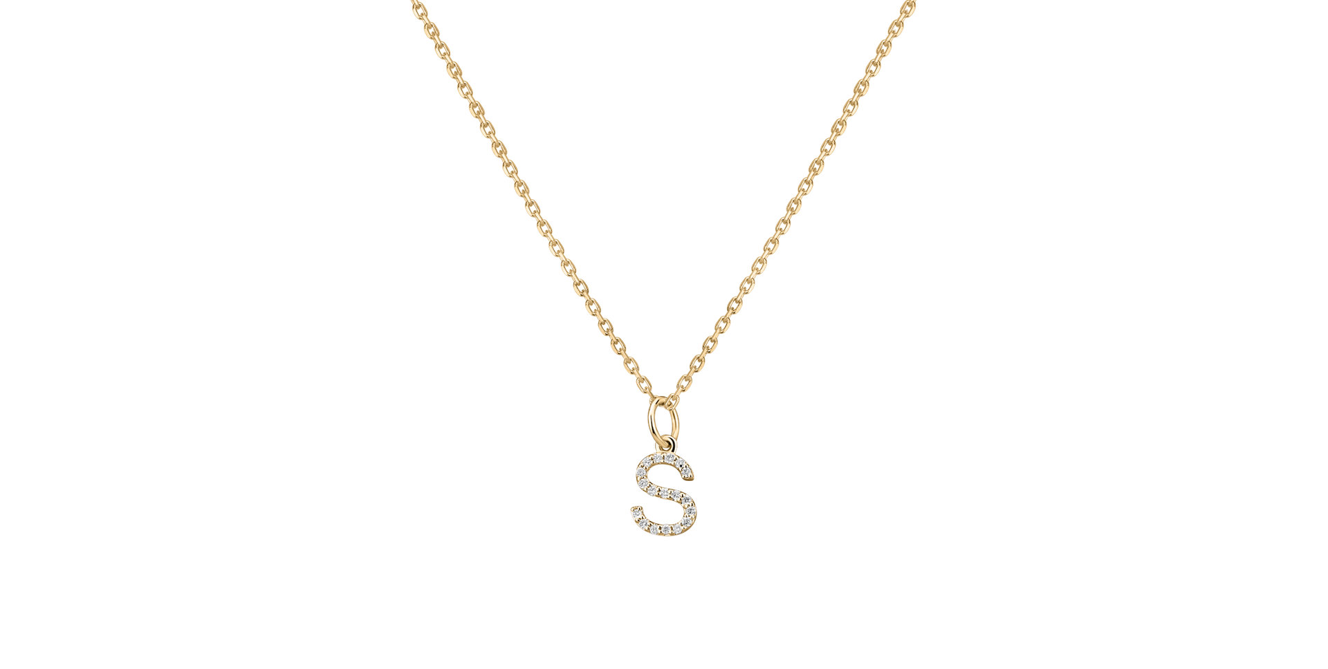 Přívěsek s diamanty Line Glitter  S