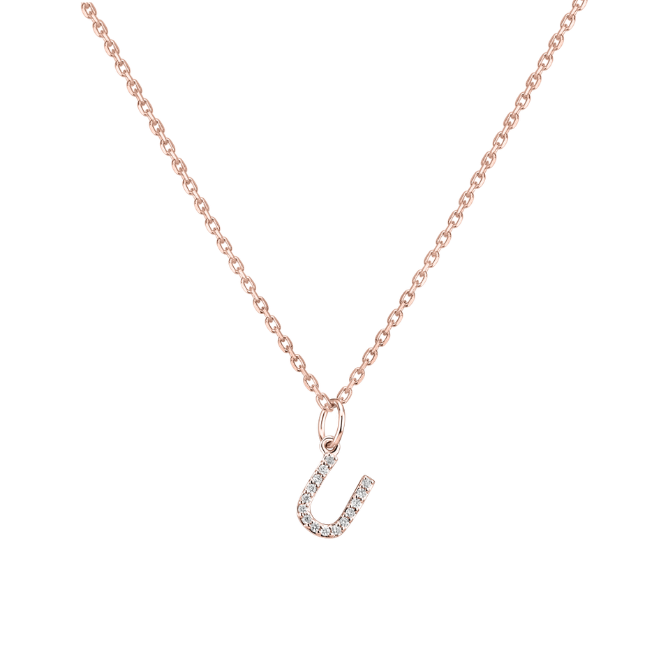 Přívěsek s diamanty Line Glitter  U