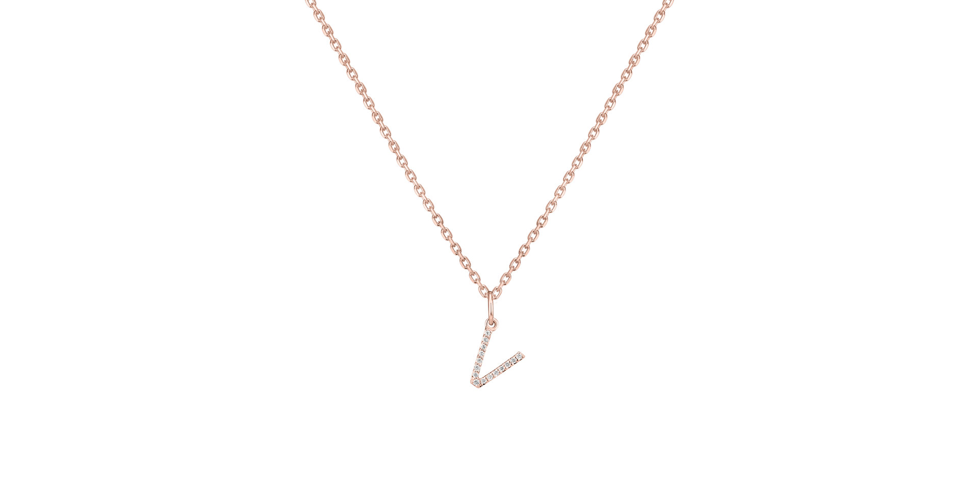 Přívěsek s diamanty Line Glitter  V