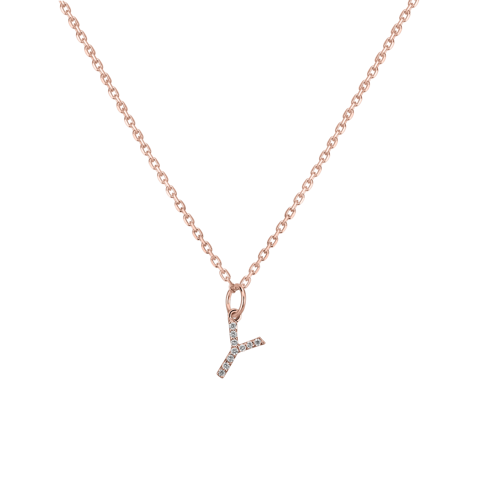 Přívěsek s diamanty Line Glitter  Y