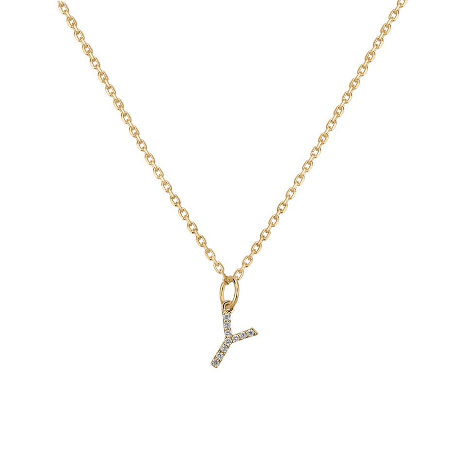 Přívěsek s diamanty Line Glitter  Y