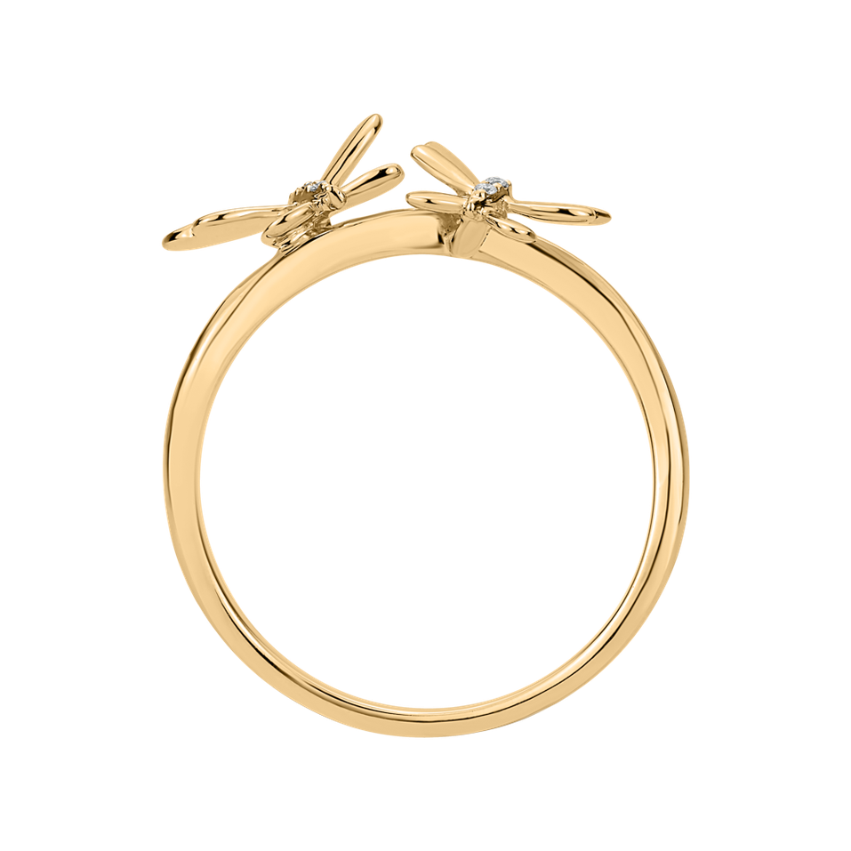 Prsten s diamanty Butterflies
