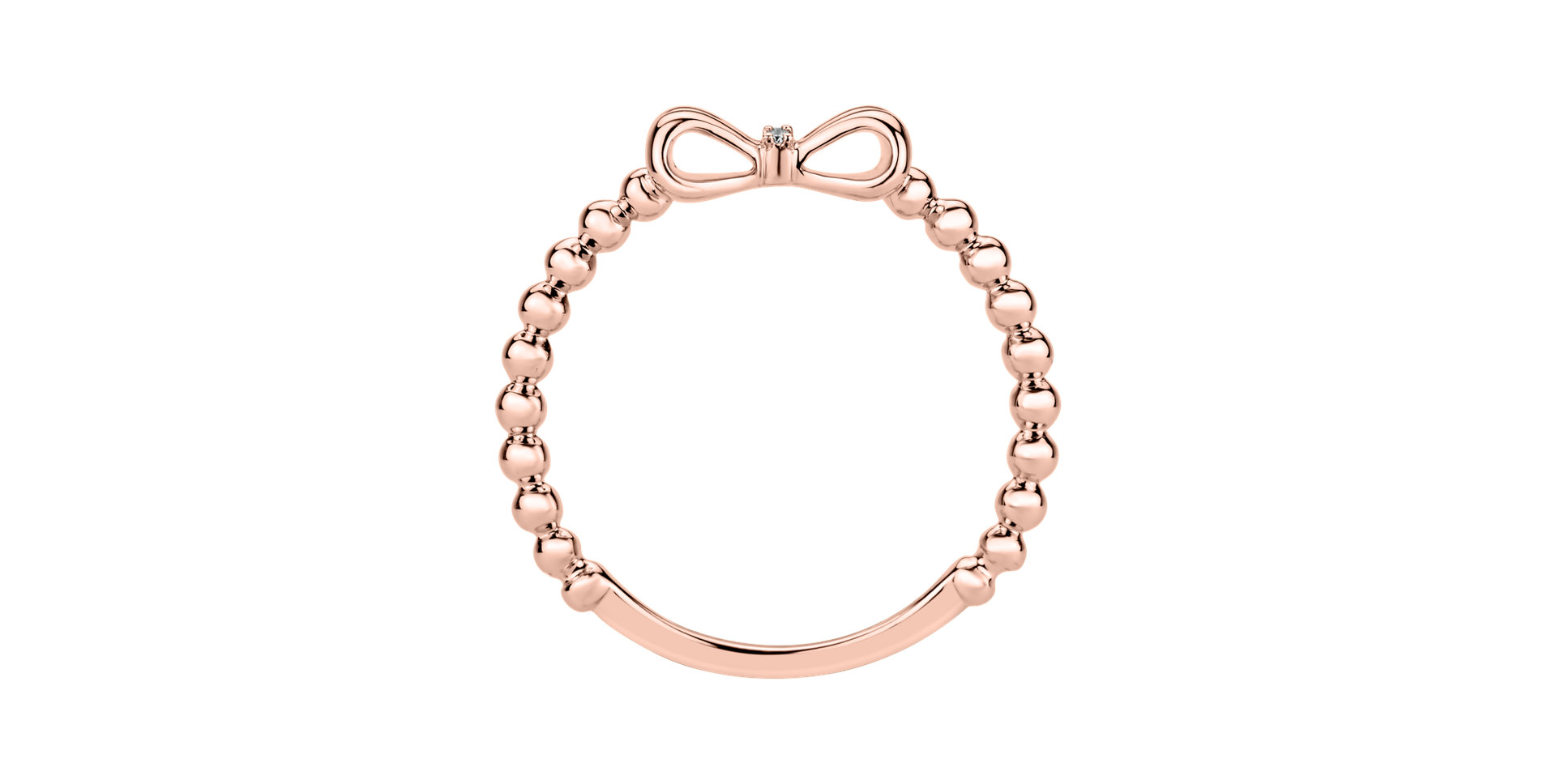 Prsten s diamanty Bow Knot
