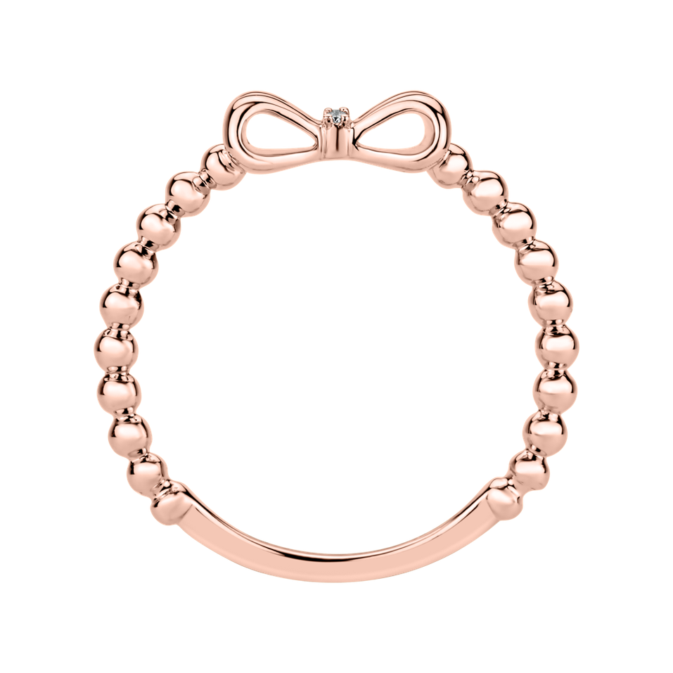 Prsten s diamanty Bow Knot