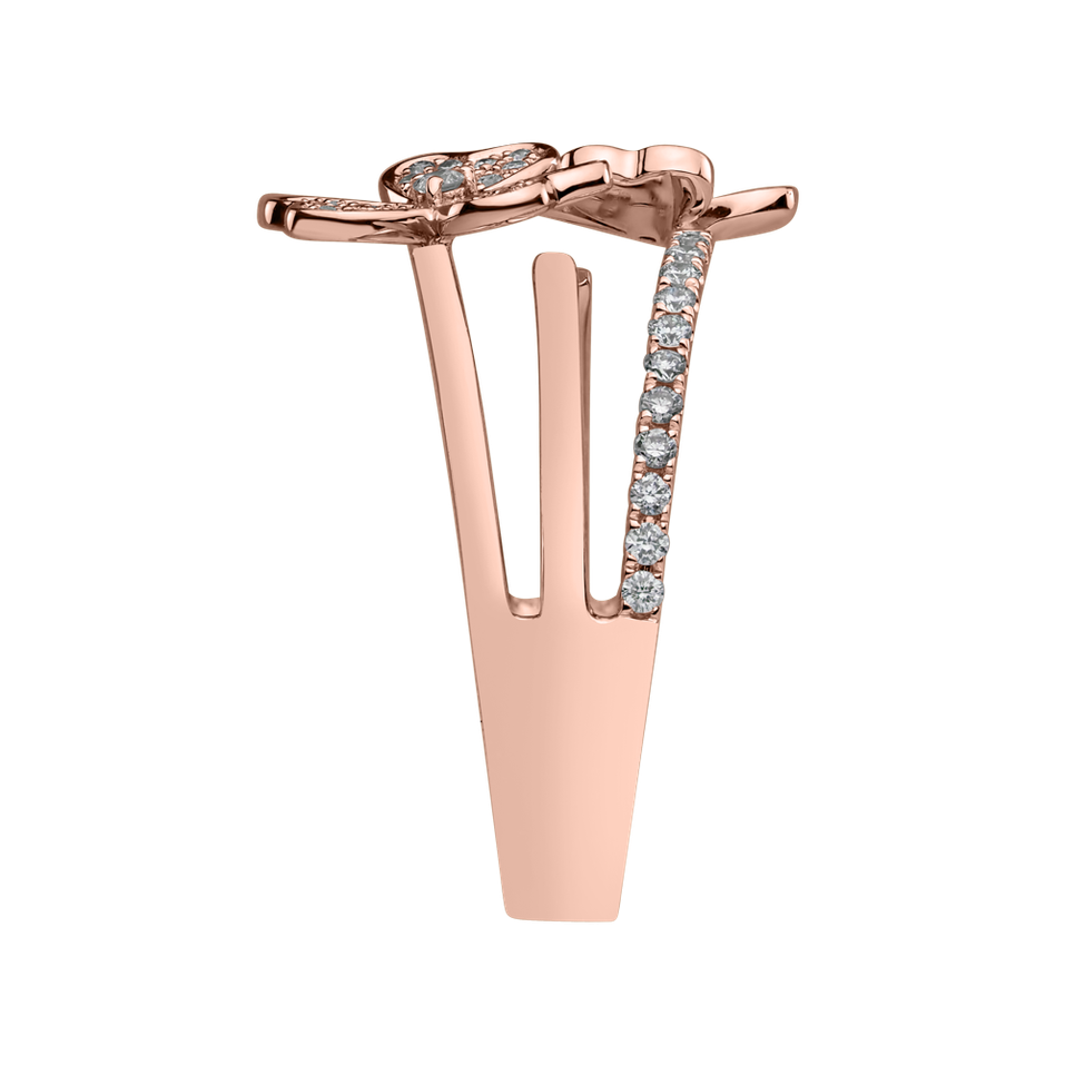 Prsten s diamanty Flowering Garden