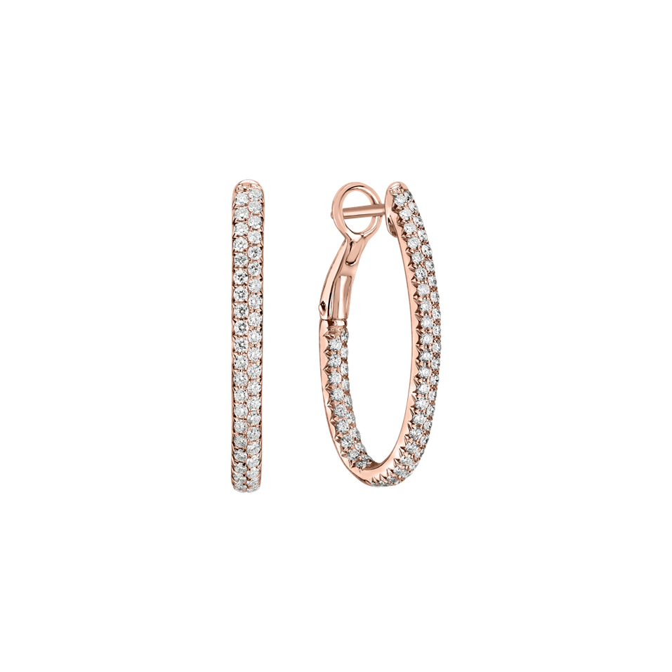 Náušnice s diamanty Inferno Courier