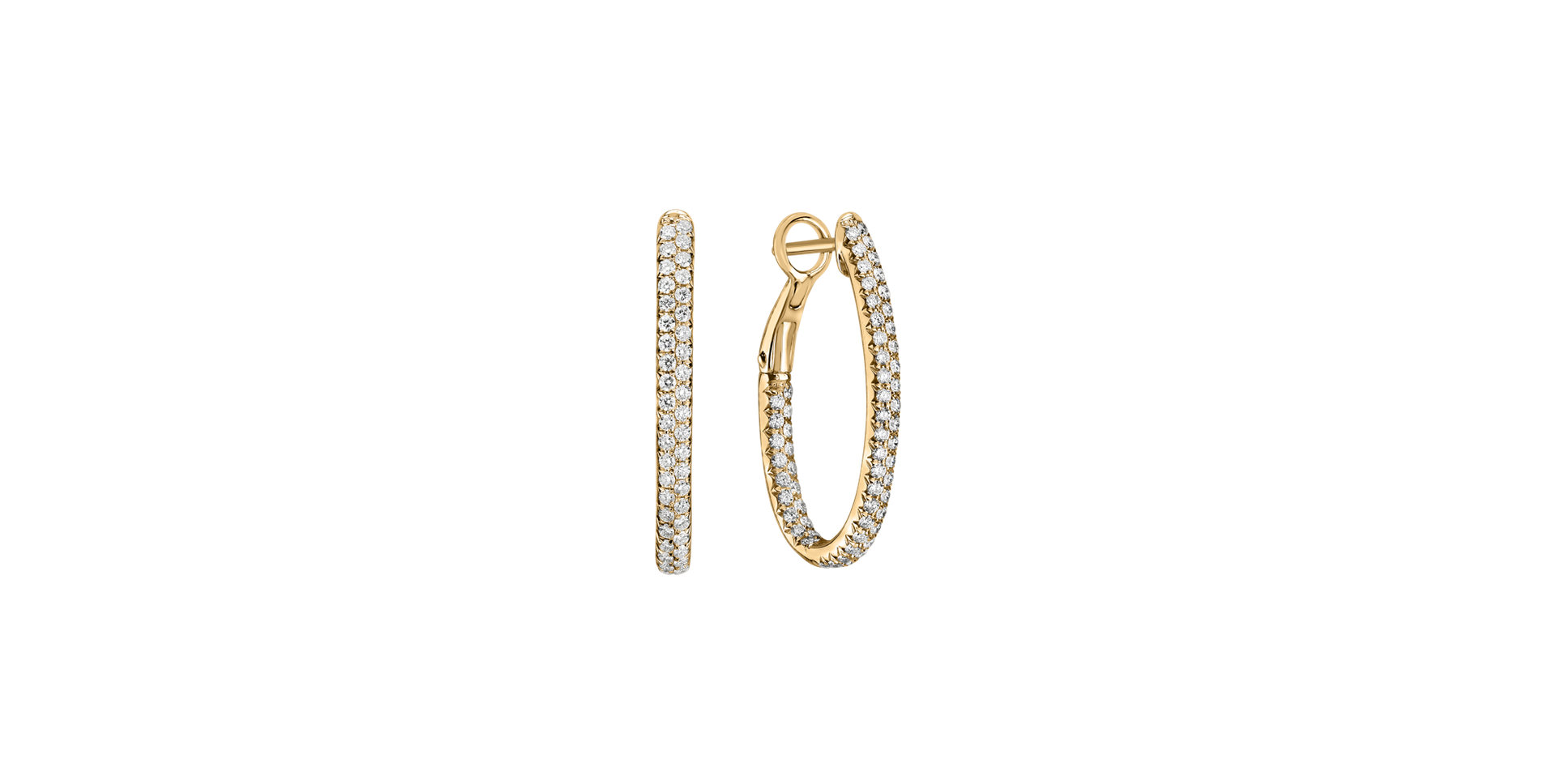 Náušnice s diamanty Inferno Courier