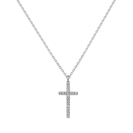 Náhrdelník s diamanty Shimmering Cross