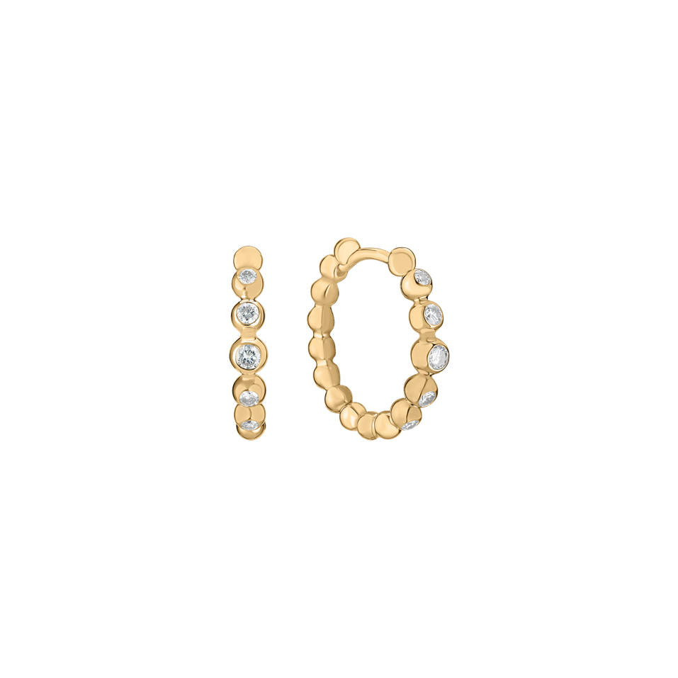 Náušnice s diamanty Shiny Dots