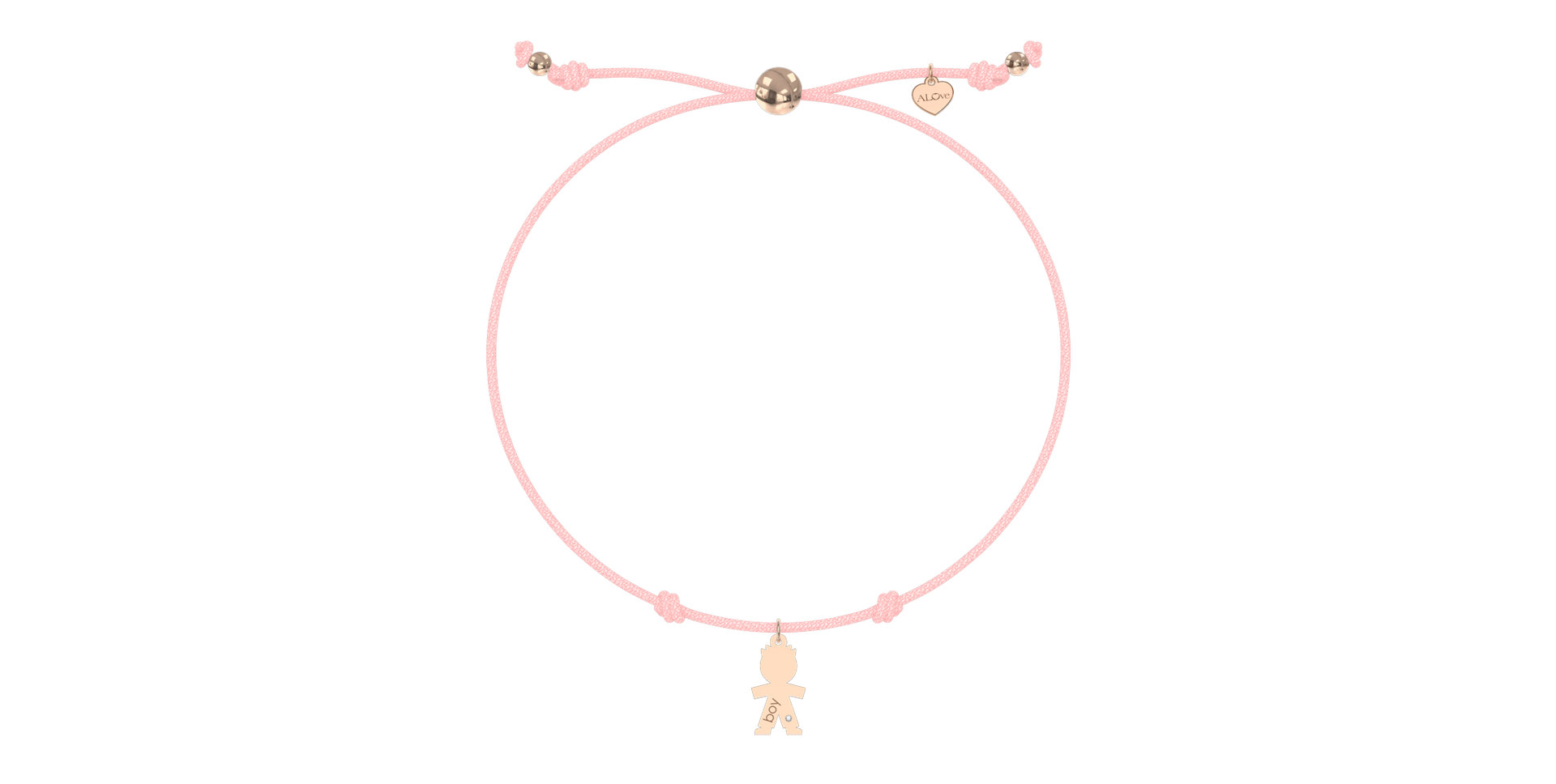 Náramek s diamantem Boy