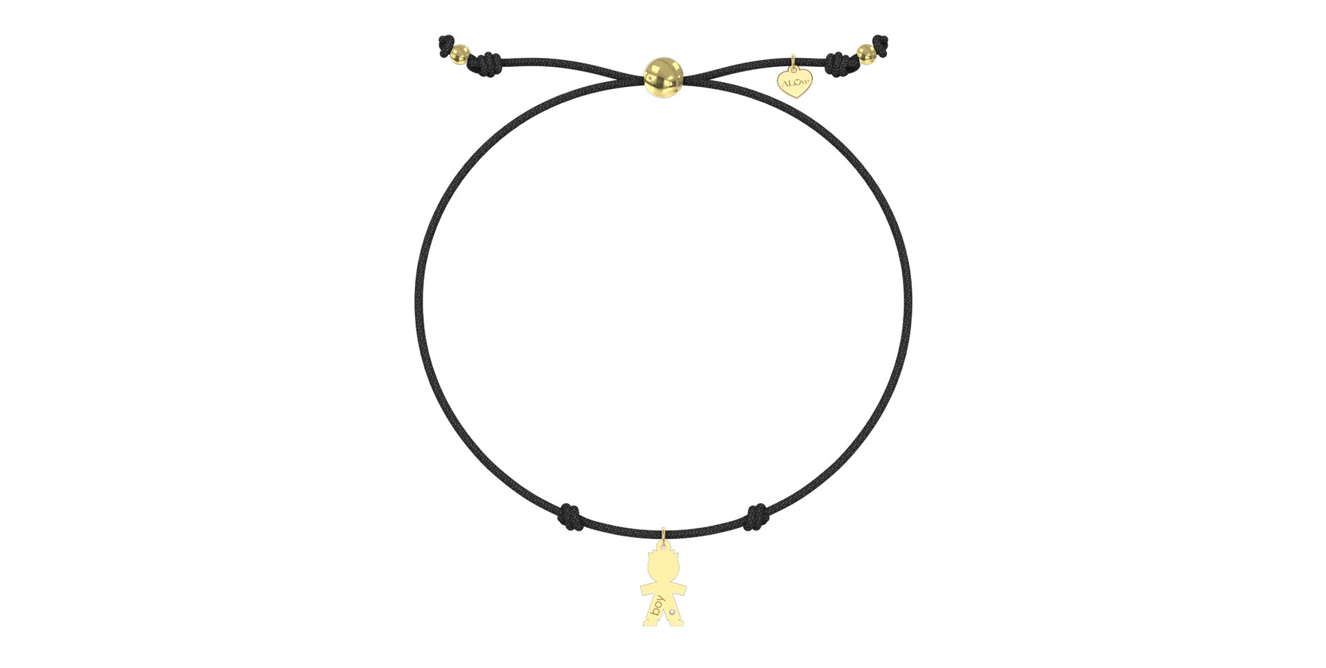 Náramek s diamantem Boy