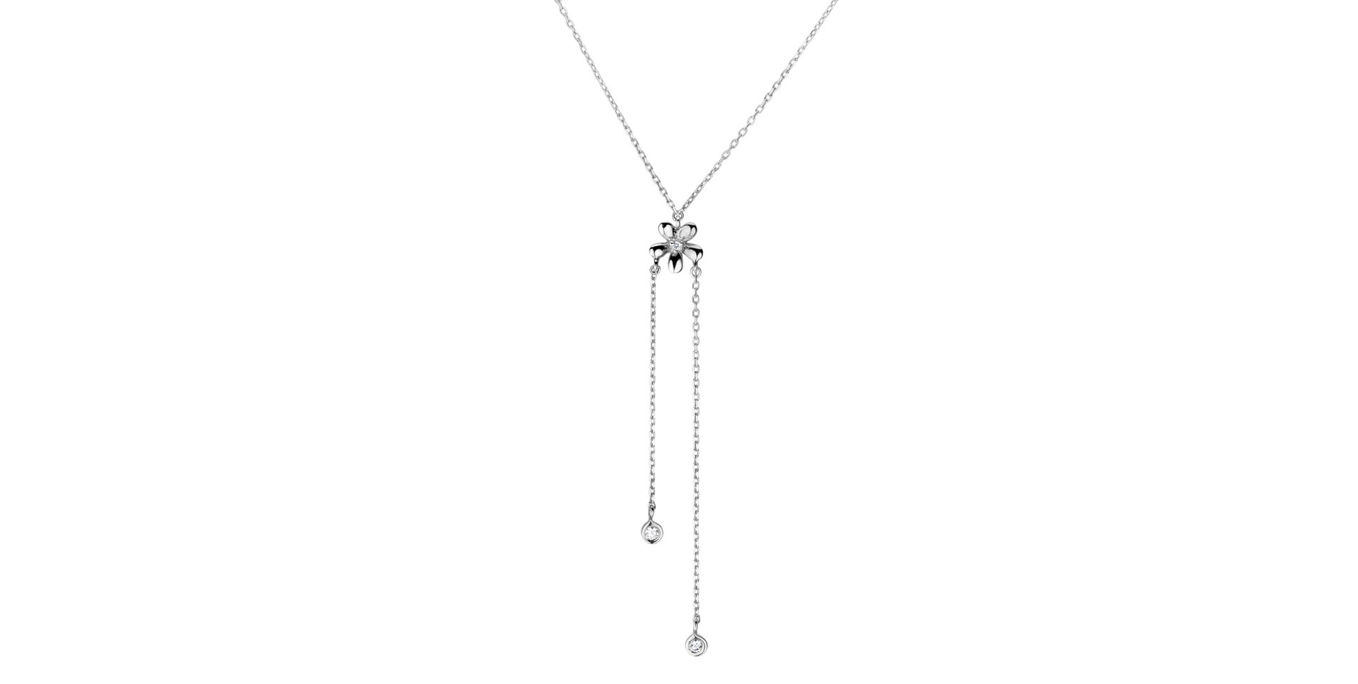 Náhrdelník s diamanty Bloom Waterfall