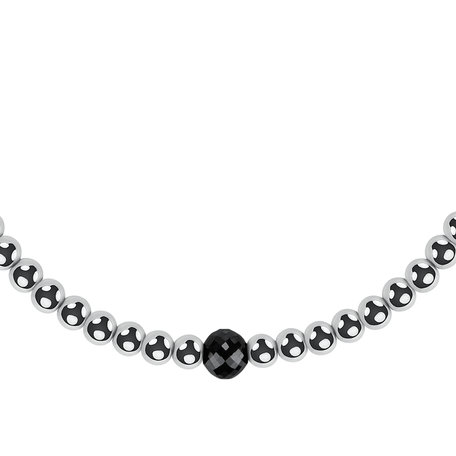 Náramek s černými diamanty Ball Lover