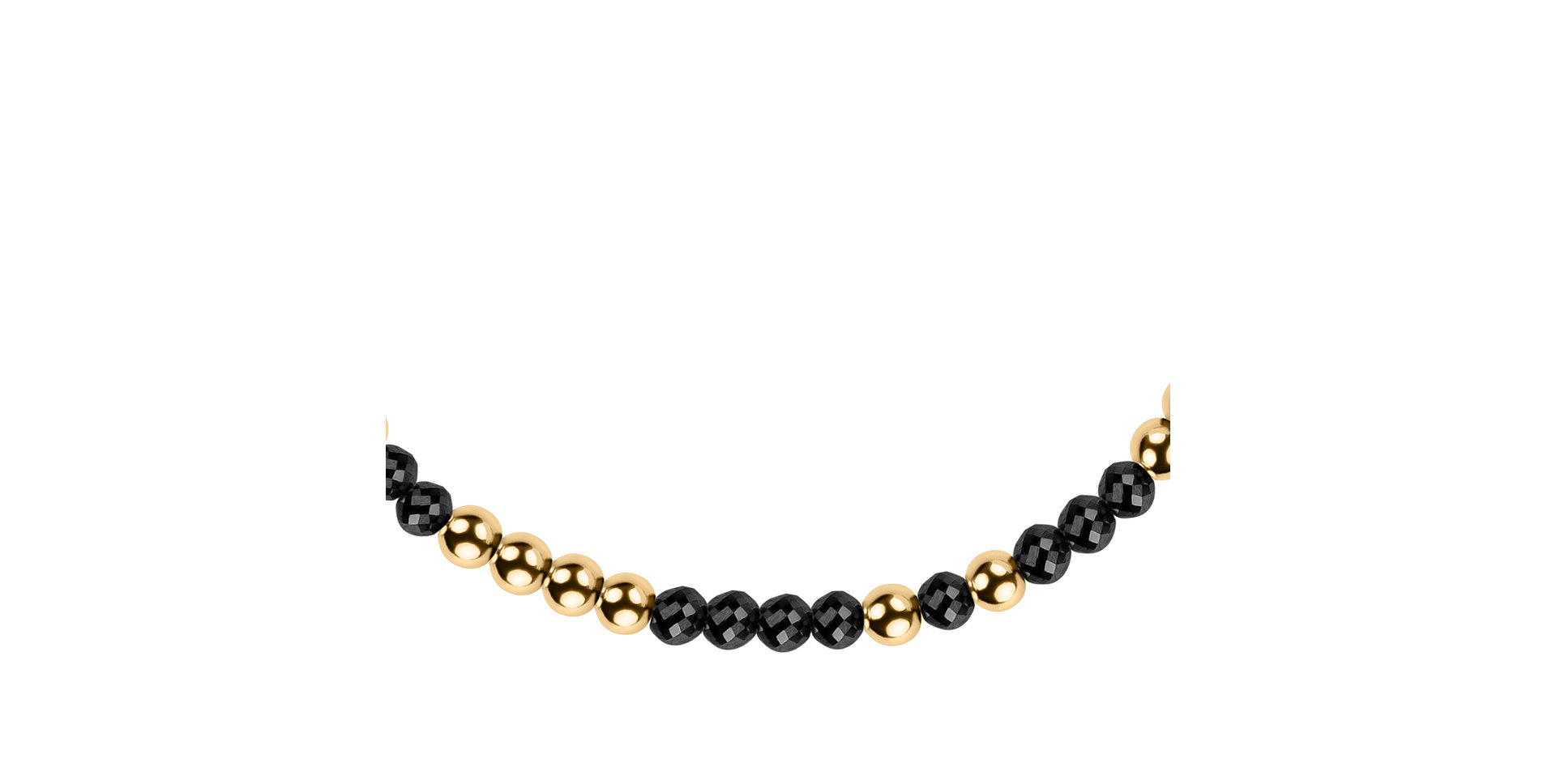 Náramek s černými diamanty Marbles Mood