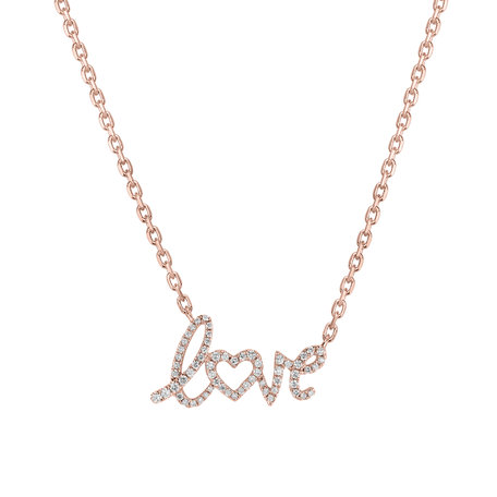 Náhrdelník s diamanty Heavenly Love