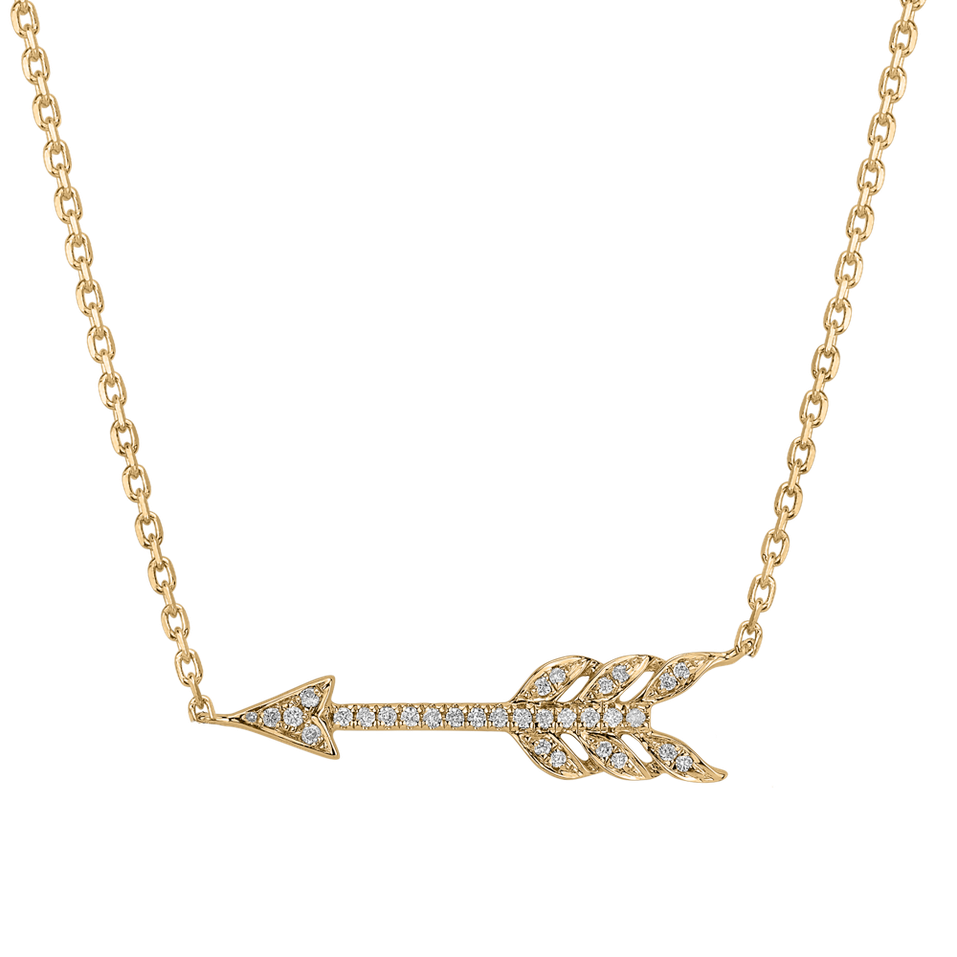 Náhrdelník s diamanty Glittering Arrow