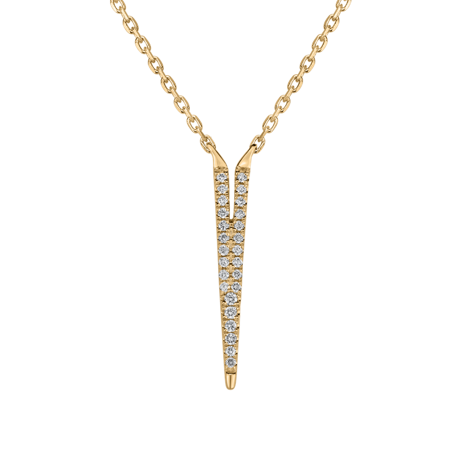 Náhrdelník s diamanty Broken Glamour