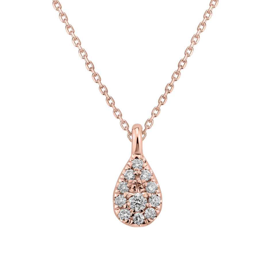 Náhrdelník s diamanty Diamond Tear