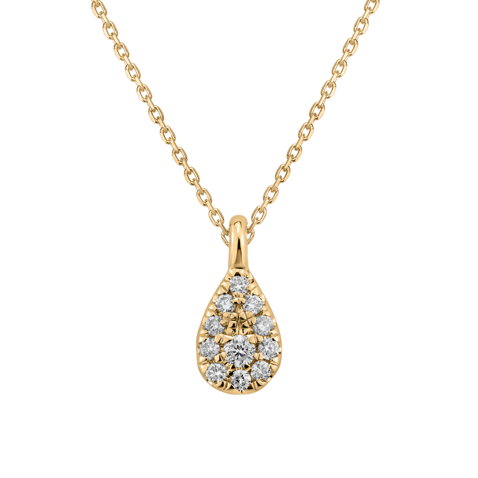 Náhrdelník s diamanty Diamond Tear