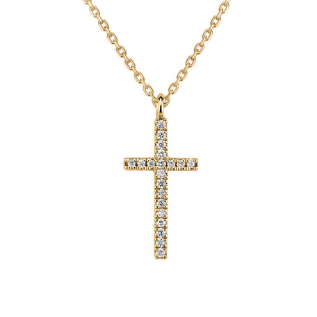 Náhrdelník s diamanty Shimmering Cross