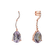 Náušnice s ametystem diamanty Dimitris3