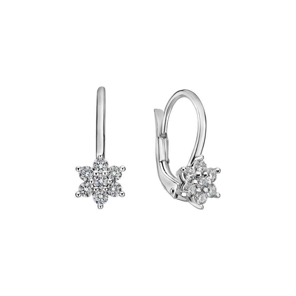 Náušnice s diamanty Magic Snowflakes
