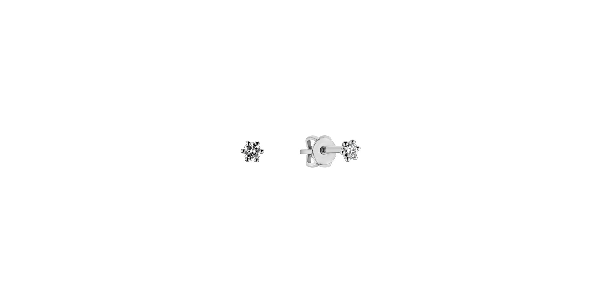 Náušnice s diamantem Essential Sparks briliantem