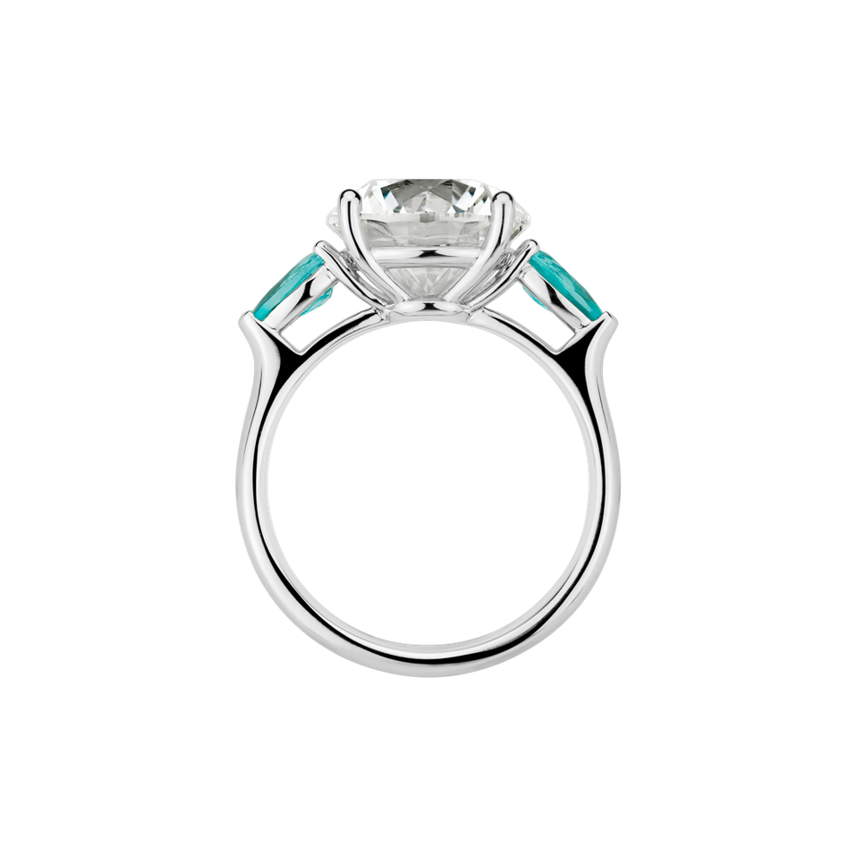 Prsten s paraibou a diamanty The Enlightened