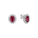 Náušnice s rubínem a diamanty Princess Sparkle3