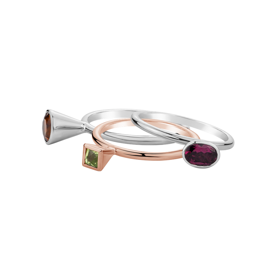 Prsten s peridotem Synergy