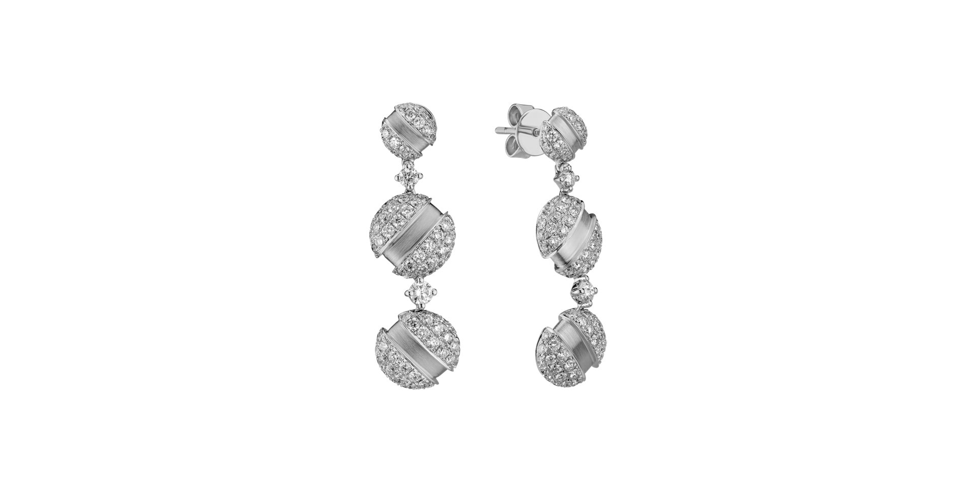 Náušnice s diamanty Cailyn