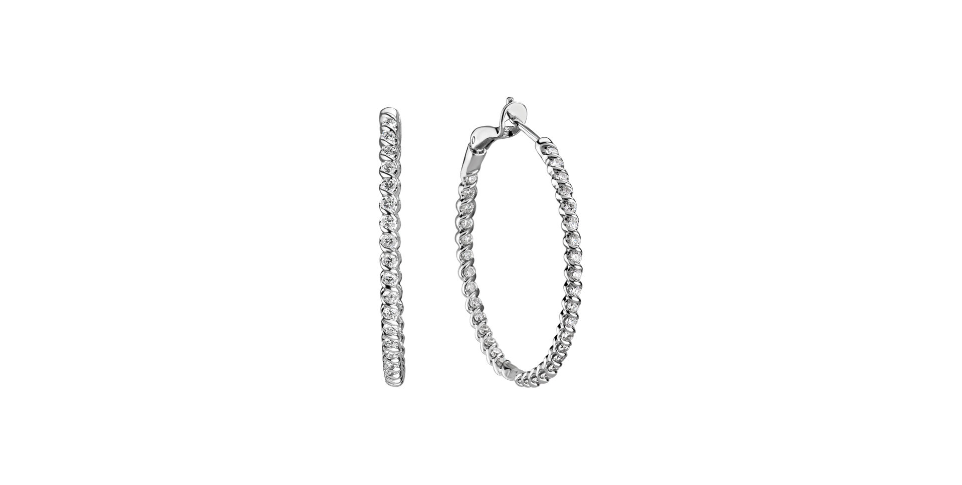 Náušnice s diamanty Moonlight Symphony