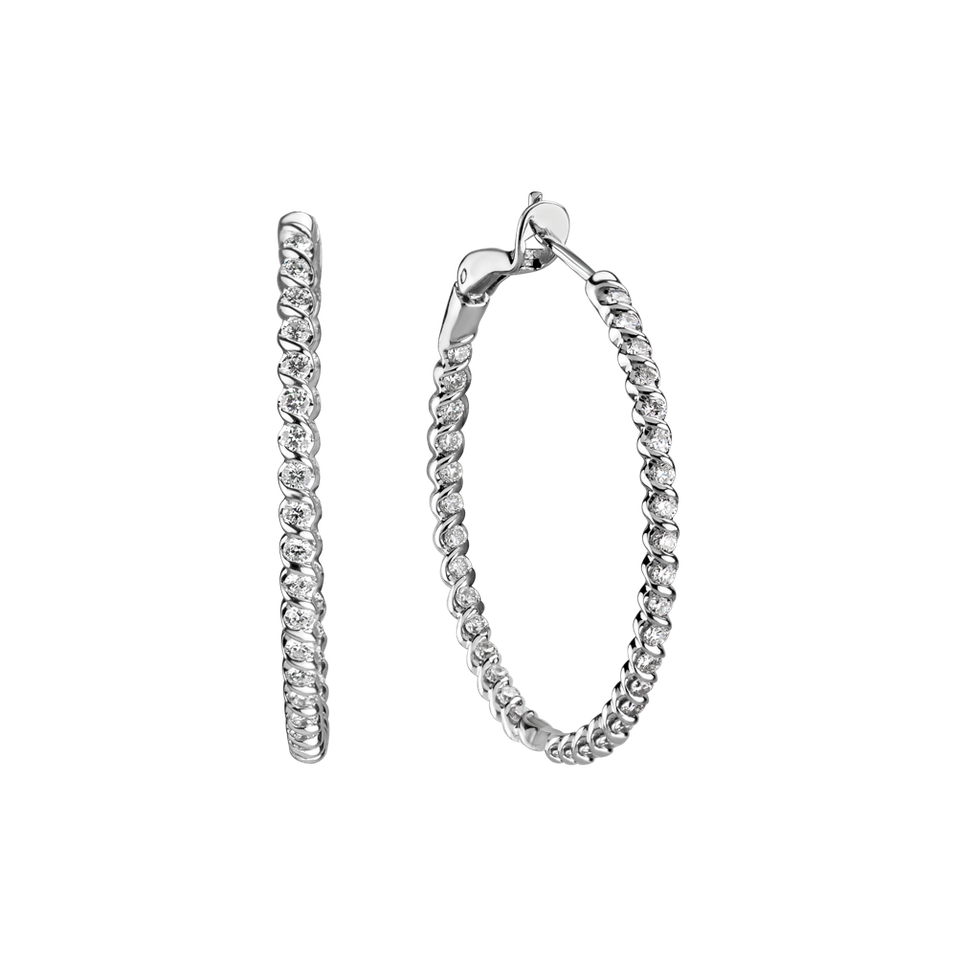 Náušnice s diamanty Moonlight Symphony