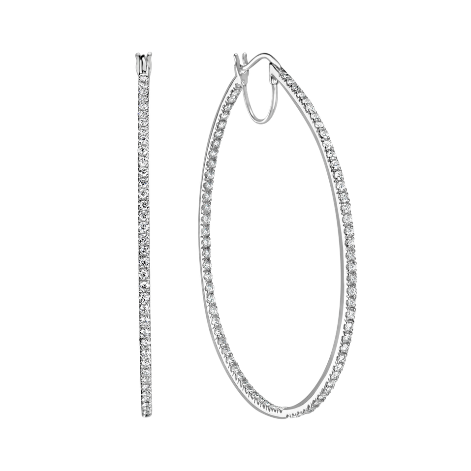 Náušnice s diamanty Luxury Beauty