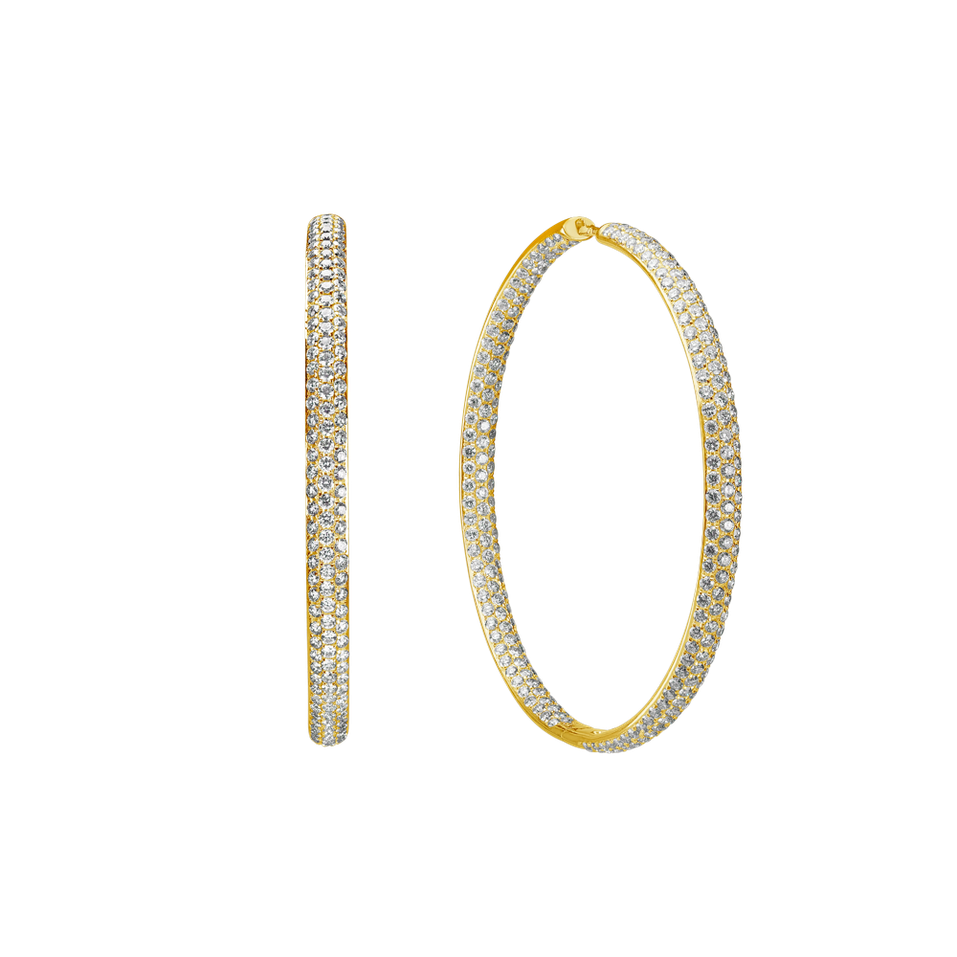 Náušnice s diamanty Brilliant Loop