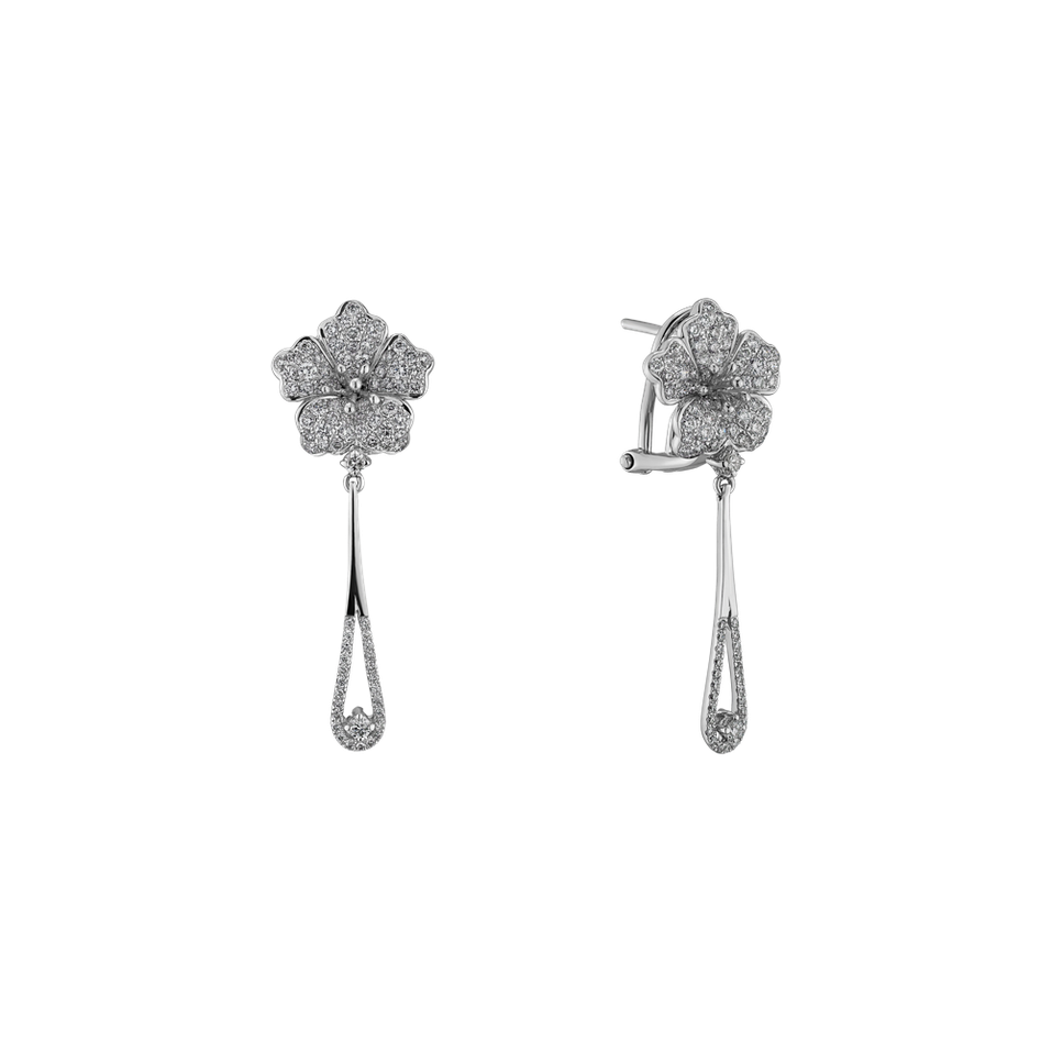 Náušnice s diamanty Miss Flora