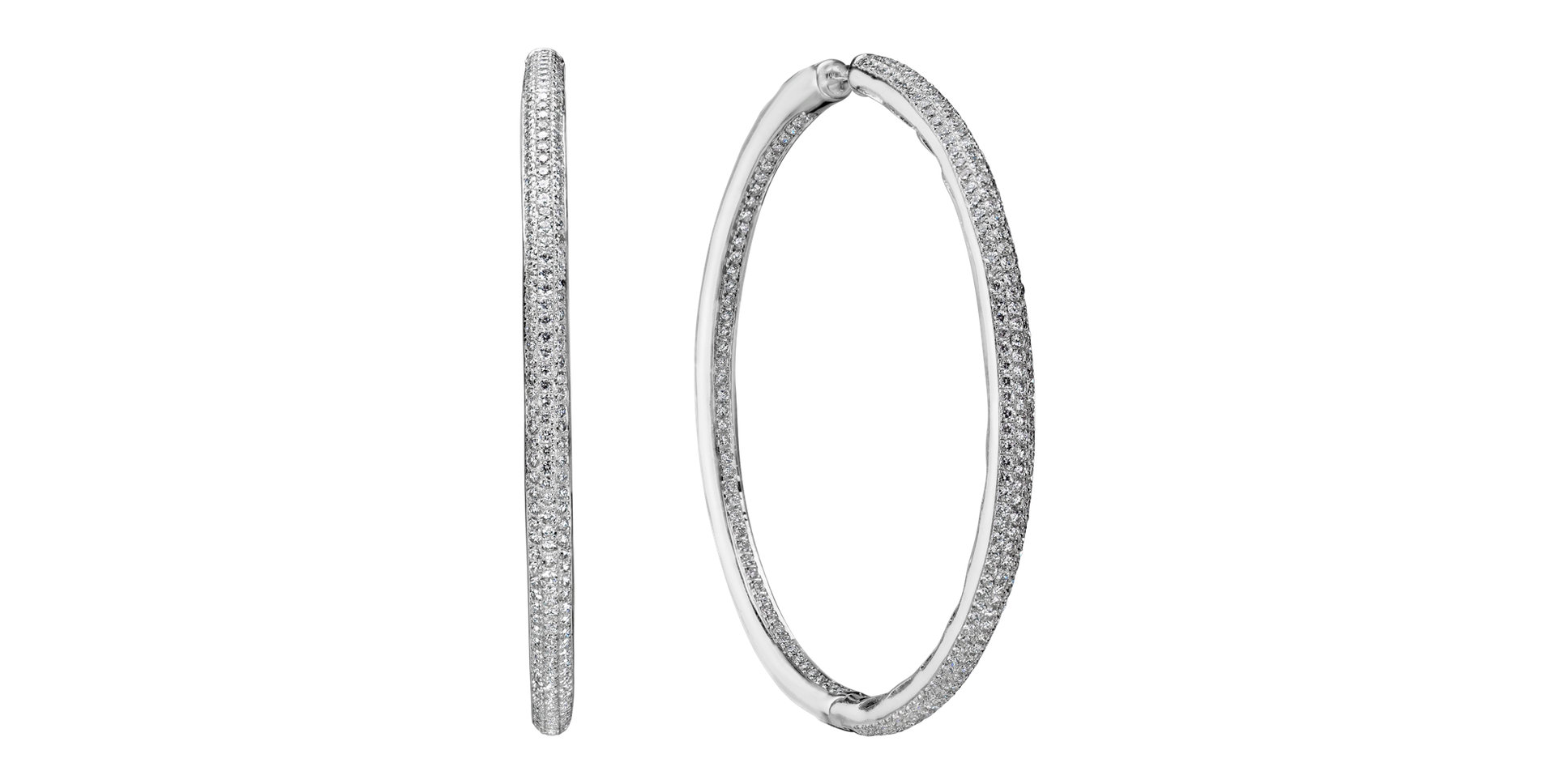 Náušnice s diamanty Endless Circles